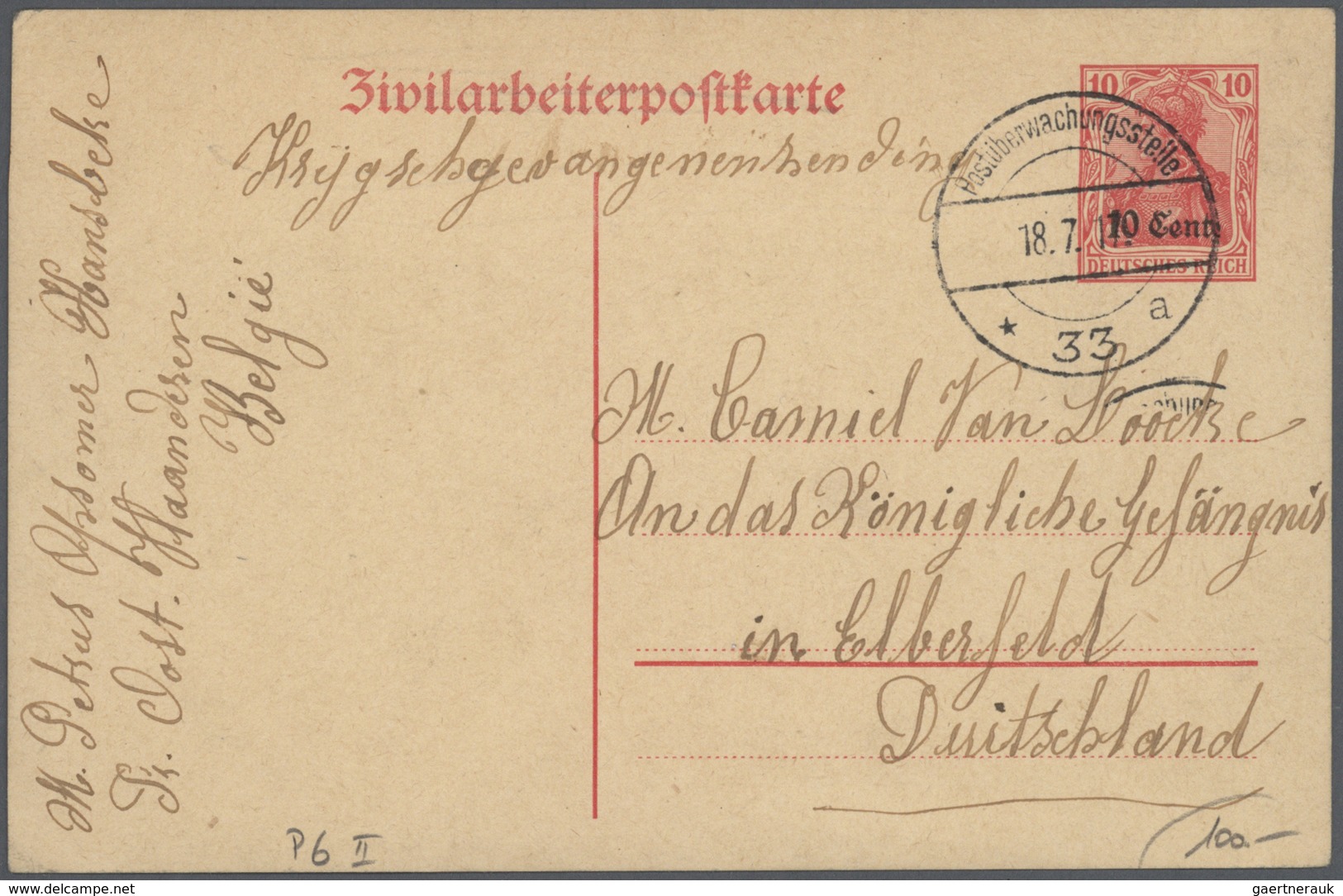 31109 Deutschland - Ganzsachen: 1873/1940 (ca). Sammlung Von Insgesamt 74 Postkarten, Gebraucht Oder Ungeb - Verzamelingen