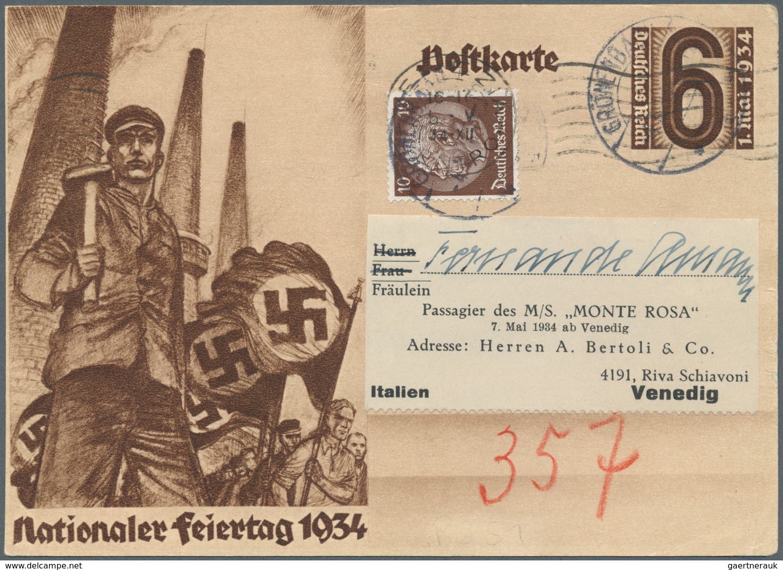 31125 Heimat: Bayern: 1914/1948, (BAD) GRÖNENBACH, Vielseitige Partie Von Ca. 106 Briefen/Karten (ca. 34 V - Sonstige & Ohne Zuordnung