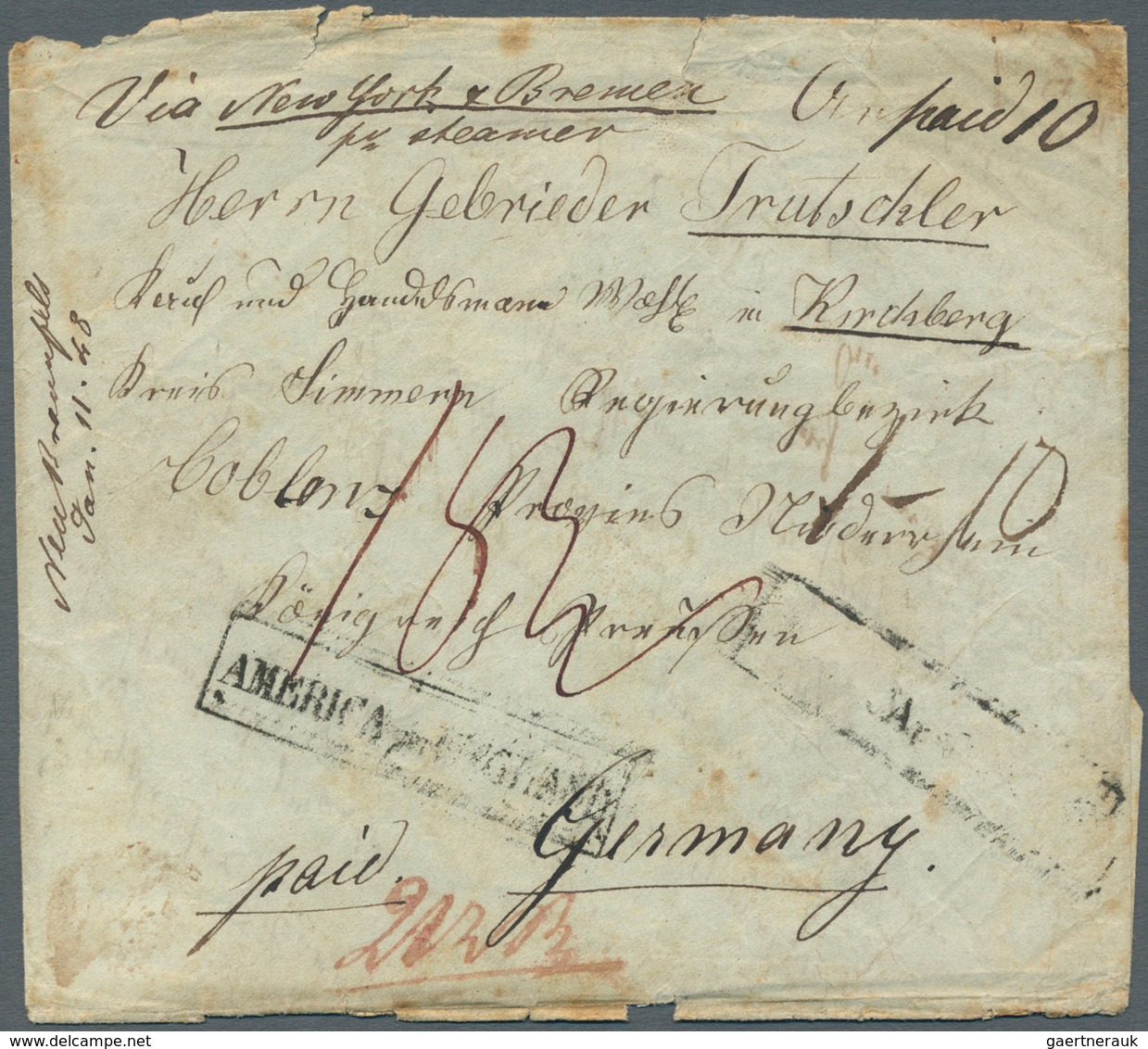 31135 Altdeutschland - Vorphila: 1744/1865 (ca.), Interessanter Posten Vorphila-Briefe Ab Botenpost Inkl. - Vorphilatelie