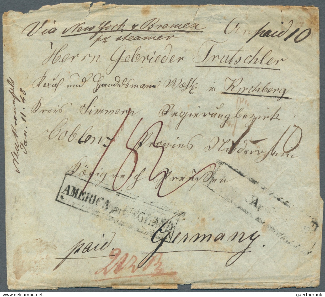 31135 Altdeutschland - Vorphila: 1744/1865 (ca.), Interessanter Posten Vorphila-Briefe Ab Botenpost Inkl. - [Voorlopers