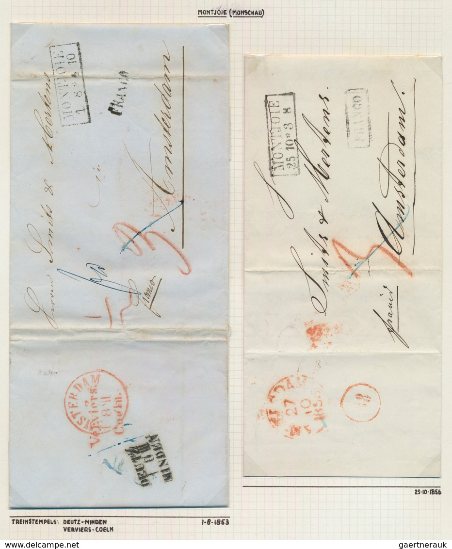 31139 Altdeutschland: 1803/1863, Ca. 75 Unfrankierte Briefe Aus Vielen Altdeutschen Staaten Nach Holland G - Verzamelingen