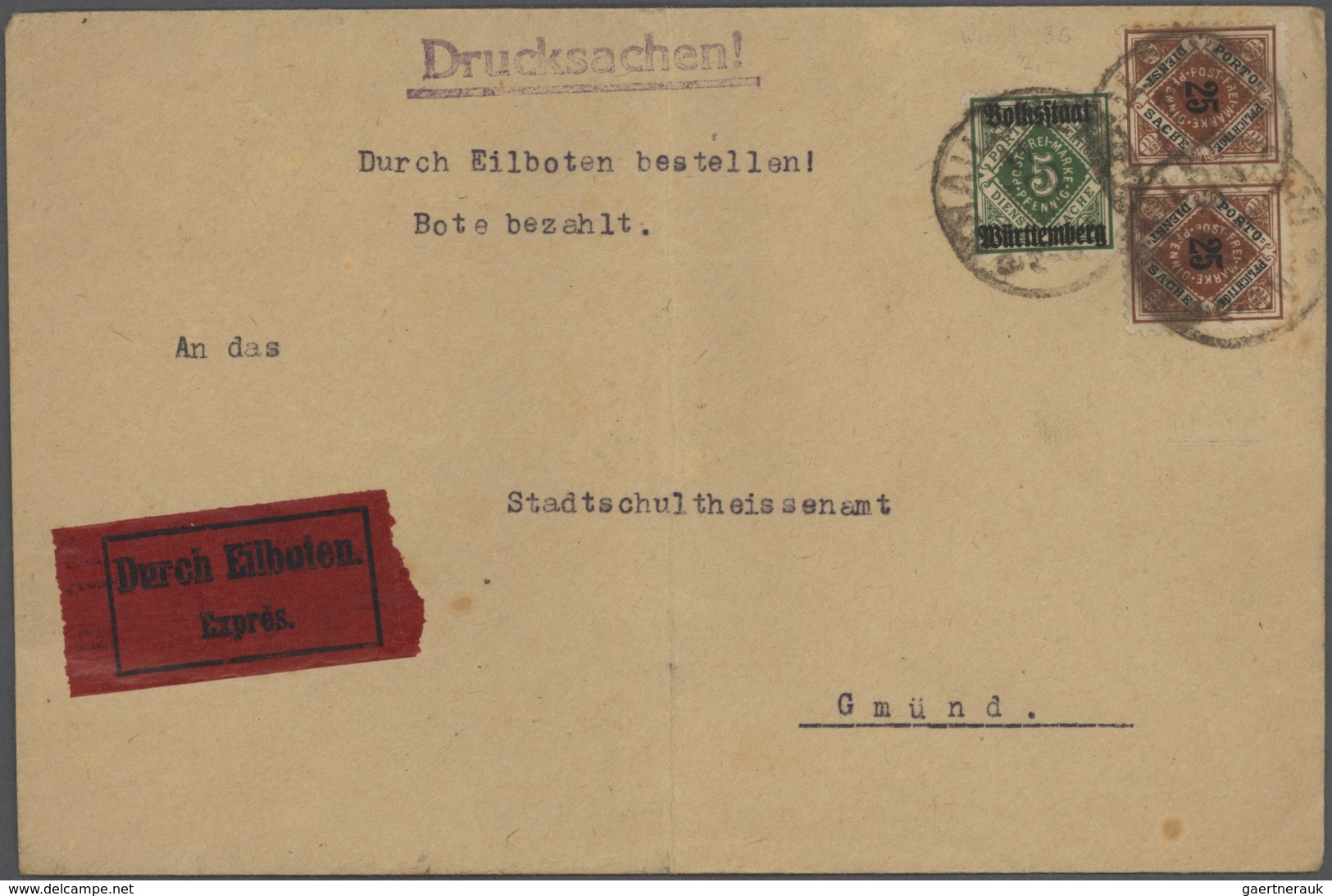31141 Altdeutschland: 1820/1920, ca. 140 Briefe, Karten und Ganzsachen ab Vorphila mit meist einfachen Fra
