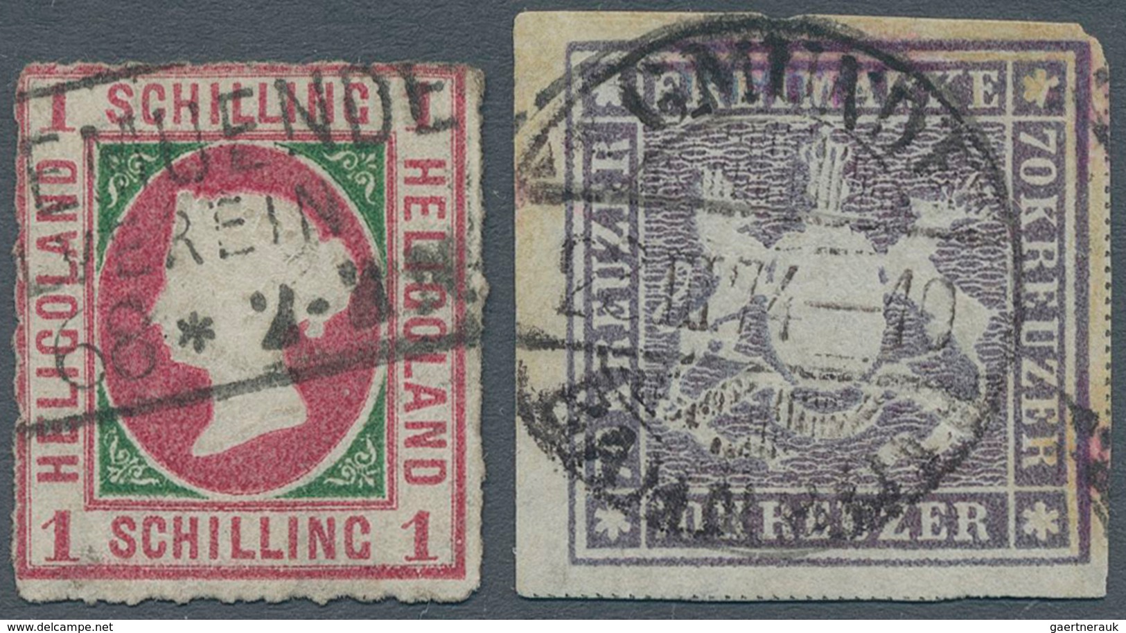 31143 Altdeutschland: 1850/1870 (ca.), Meist Gestempelter Posten Im Einsteckbuch, Dabei Bayern, Braunschwe - Verzamelingen