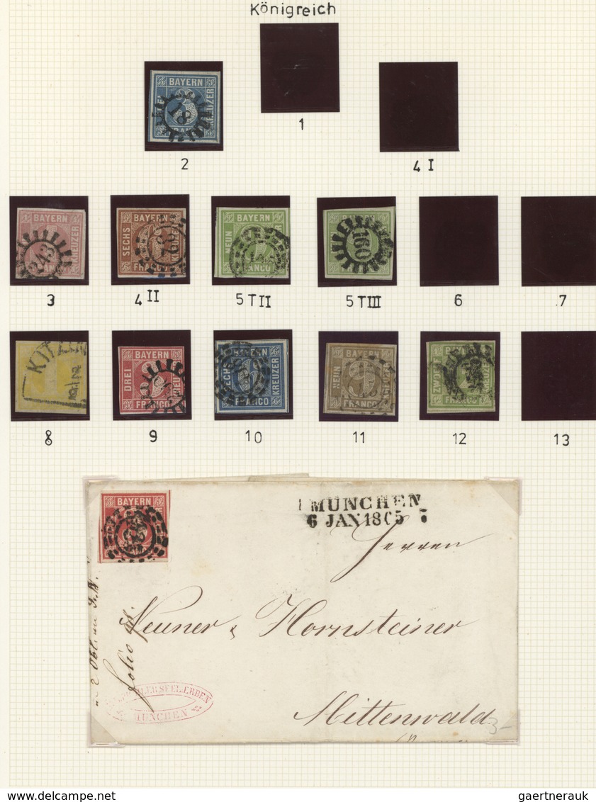 31147 Altdeutschland: 1850/1920, Meist Gestempelte Sammlung Im Ringbinder Sauber Auf Blättern Aufgezogen, - Verzamelingen