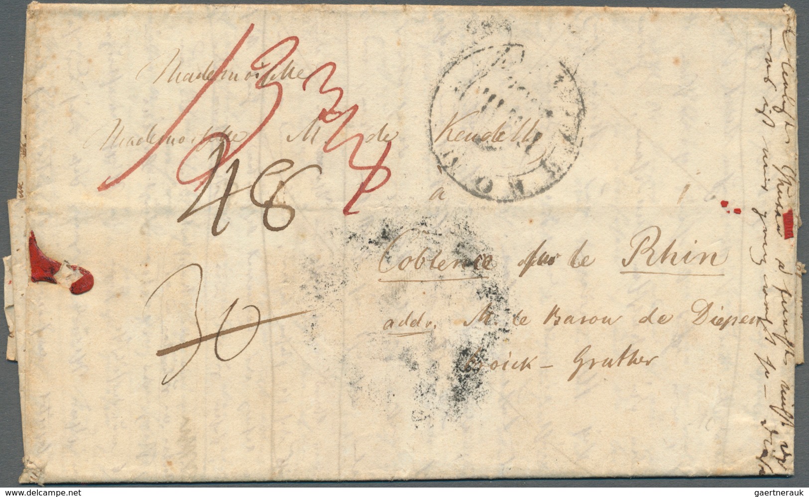 31161 Altdeutschland Und Deutsches Reich: 1820/1935 (ca.), Vielseitiger Posten Von Ca. 170 Briefen Und Kar - Sammlungen