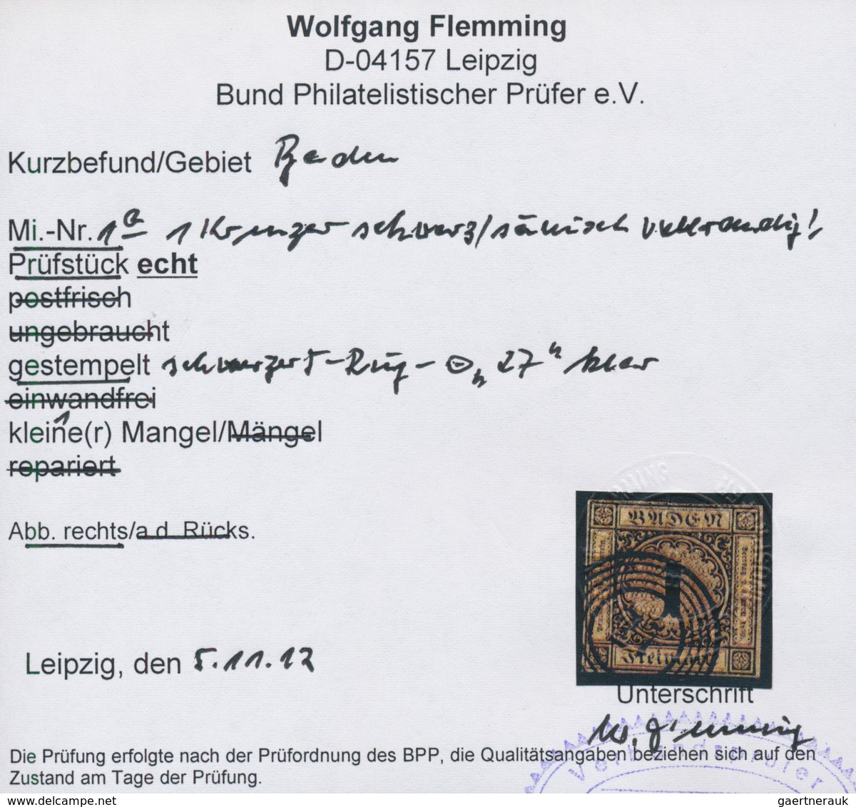 31172 Baden - Marken und Briefe: 1851/1870, gestempelte Sammlung von 111 Marken, sauber auf Blanko-Blätter