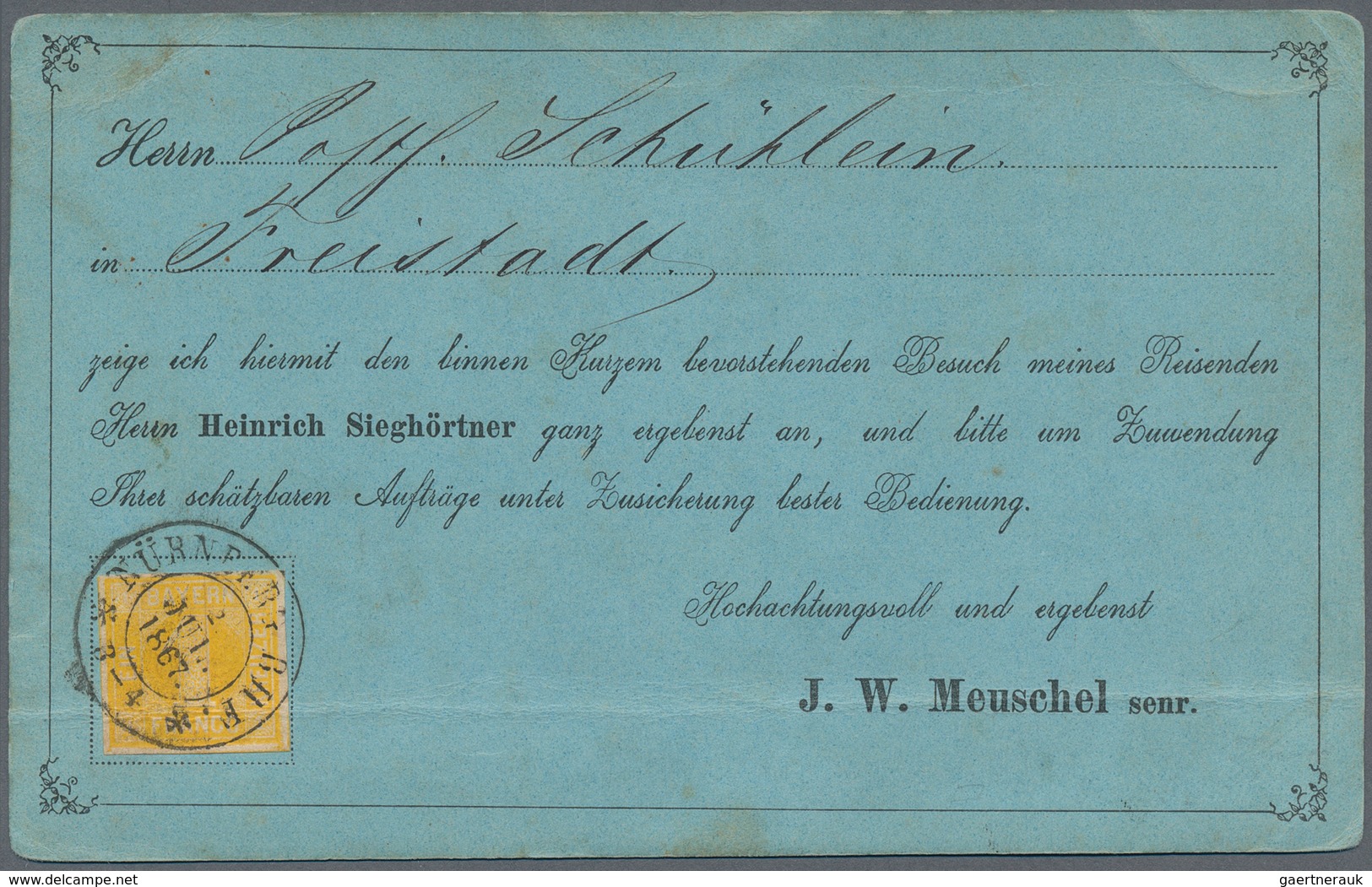 31183 Bayern - Marken und Briefe: Außergewöhnliche Sammlung von Bayern Raritäten von der Vorphilatelie bis