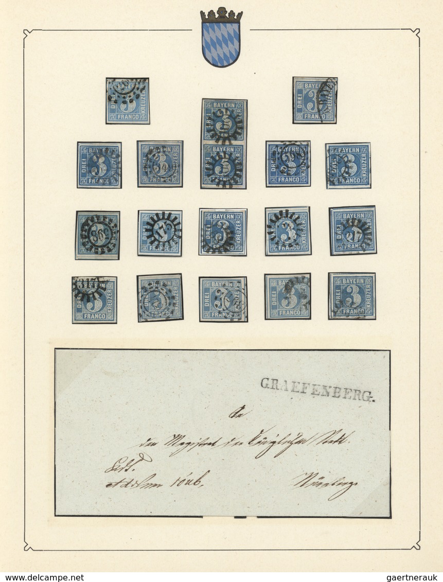 31187 Bayern - Marken Und Briefe: 1849/1920, Interessante Sammlung, Zwar Ohne Mi.-Nr. 1, Dafür U.a. Mit Mi - Andere & Zonder Classificatie