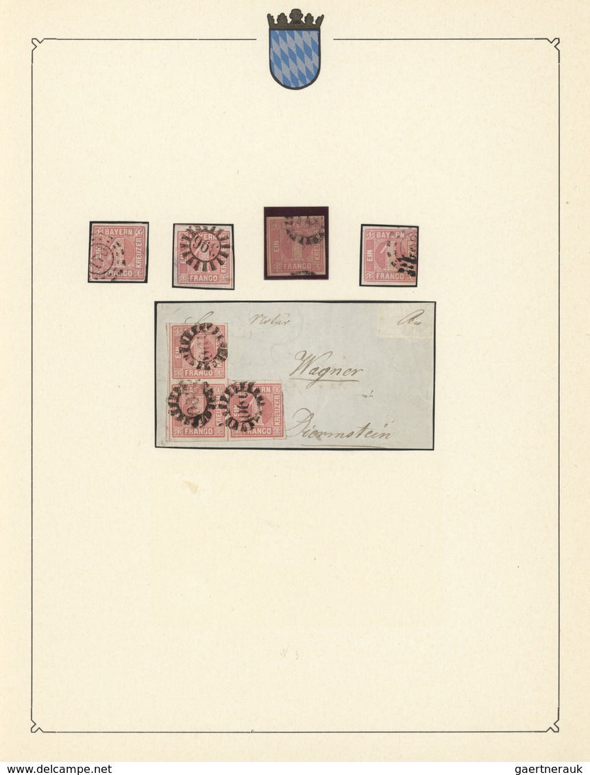 31187 Bayern - Marken Und Briefe: 1849/1920, Interessante Sammlung, Zwar Ohne Mi.-Nr. 1, Dafür U.a. Mit Mi - Sonstige & Ohne Zuordnung
