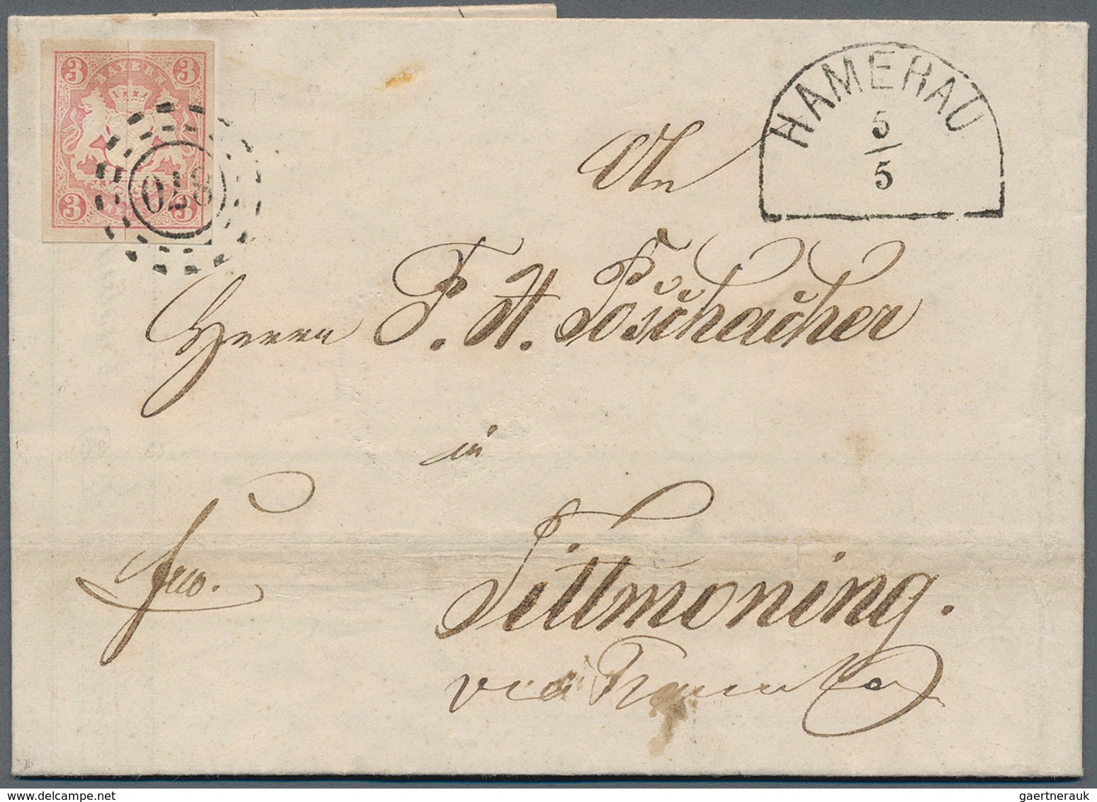 31198 Bayern - Marken Und Briefe: 1850/1900 (ca.), Schöner Briefposten Mit Sicher über 200 Belegen Ab Ein - Andere & Zonder Classificatie