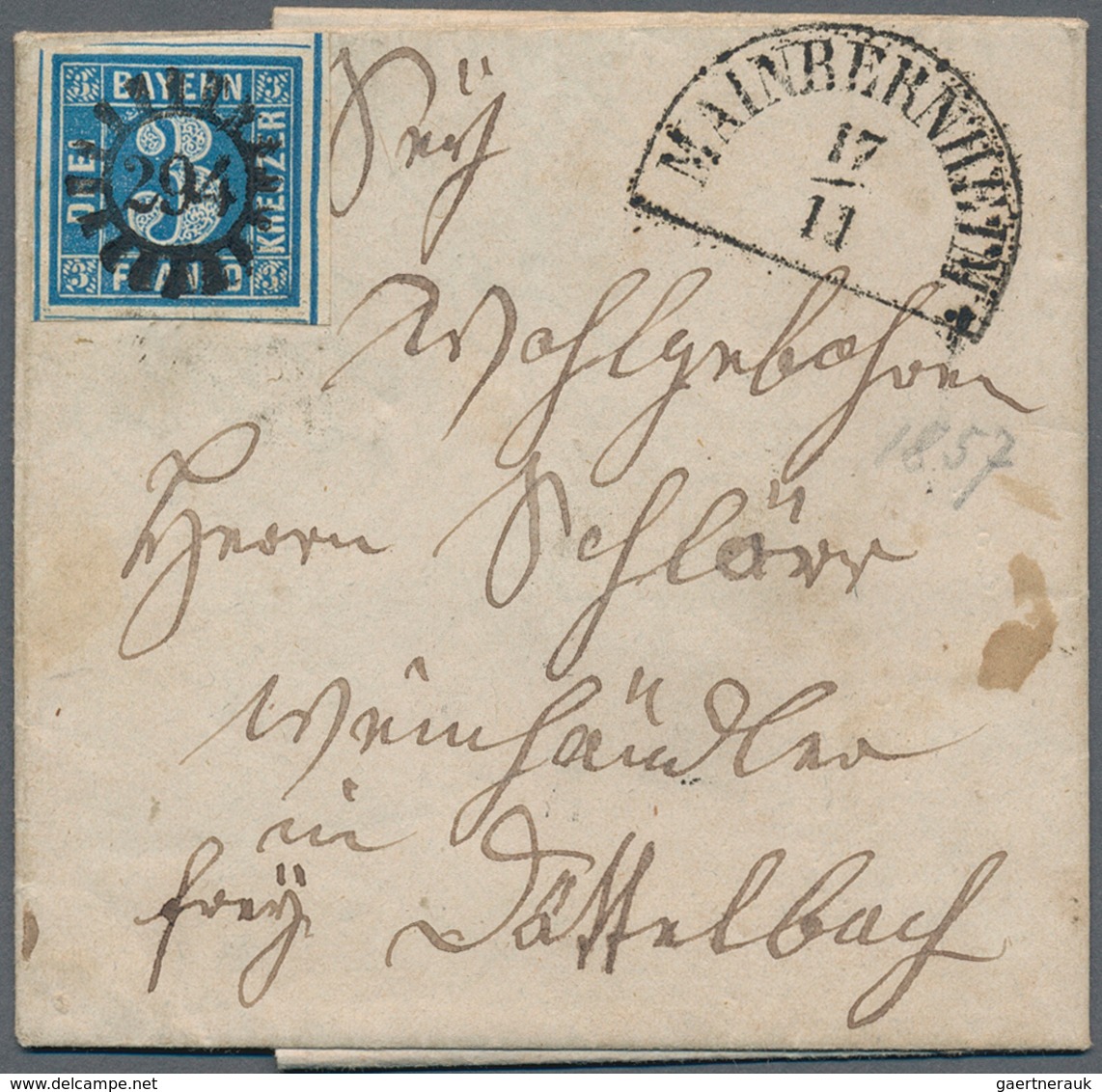 31198 Bayern - Marken Und Briefe: 1850/1900 (ca.), Schöner Briefposten Mit Sicher über 200 Belegen Ab Ein - Andere & Zonder Classificatie