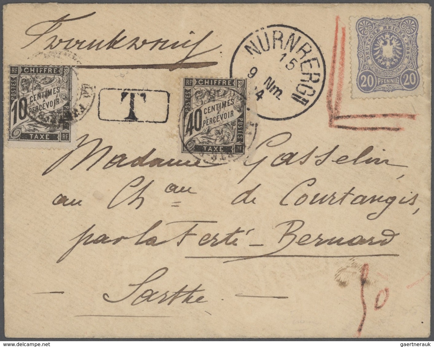 31201 Bayern - Marken Und Briefe: 1875/1920 Schöner Posten Von 37 Un(ter)frankierten Bayern-Belegen Mit NA - Sonstige & Ohne Zuordnung