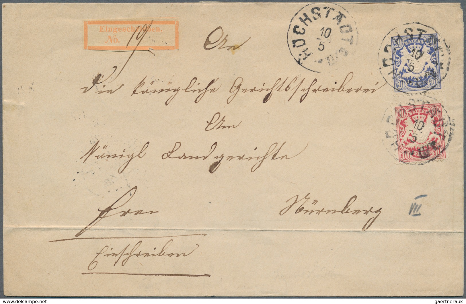 31204 Bayern - Marken Und Briefe: 1876/1911, Wappenausgaben Der Pfennigzeit, Chronologisch Aufgebauter Bes - Sonstige & Ohne Zuordnung