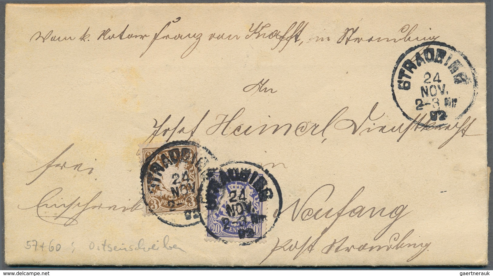 31204 Bayern - Marken und Briefe: 1876/1911, Wappenausgaben der Pfennigzeit, chronologisch aufgebauter Bes