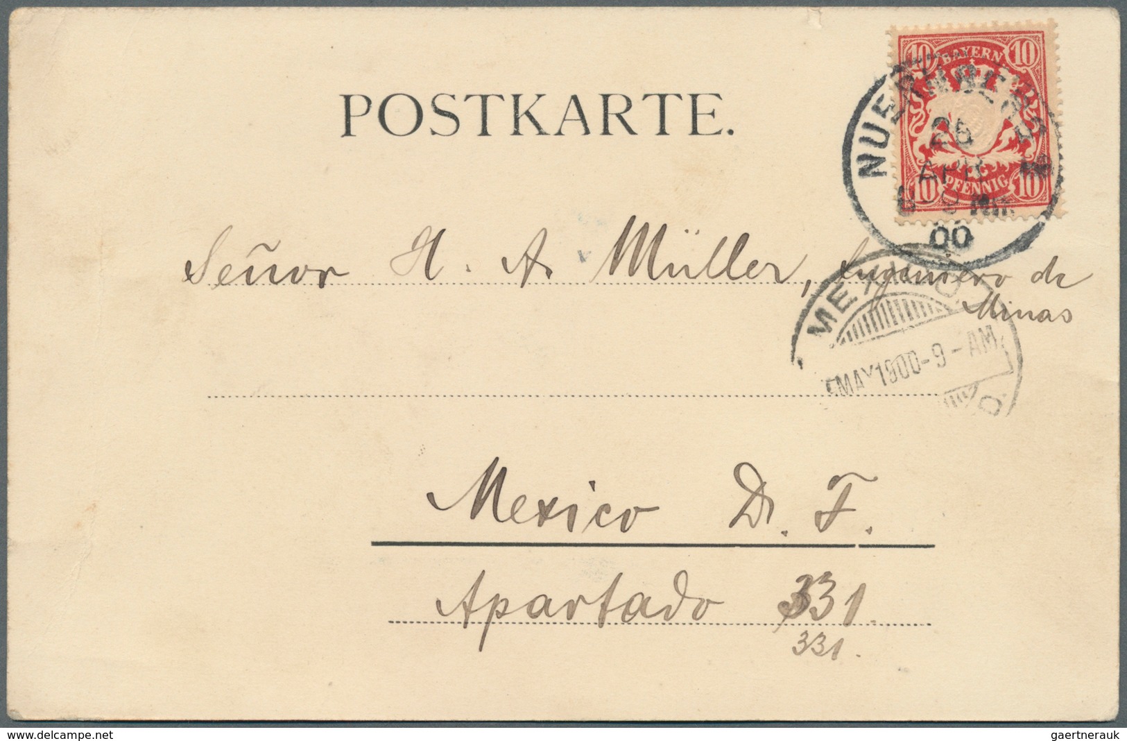 31206 Bayern - Marken Und Briefe: 1887/1920, Partie Von 37 Briefen, Karten Und Gebrauchten Ganzsachen, Dab - Sonstige & Ohne Zuordnung