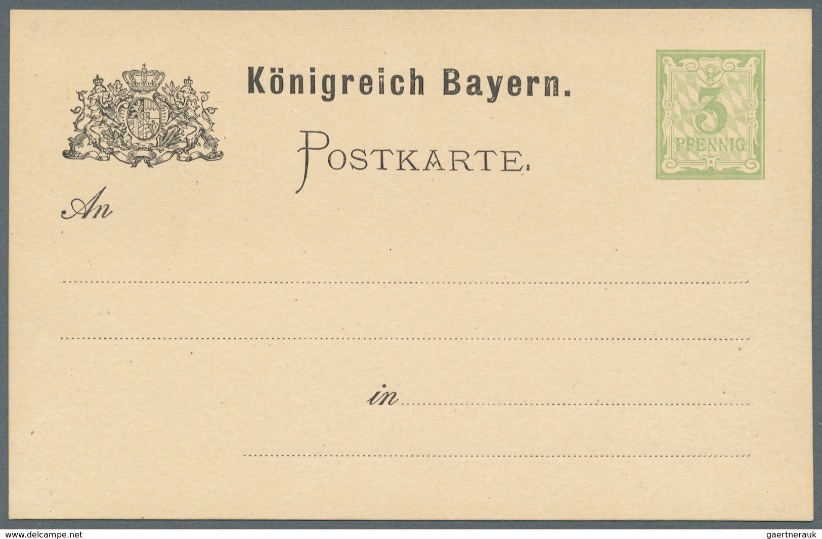 31222 Bayern - Ganzsachen: 1869/1920, Große Sammlung Von Insgesamt 608 Nur Versch. Ganzsachen Mit Postkart - Autres & Non Classés