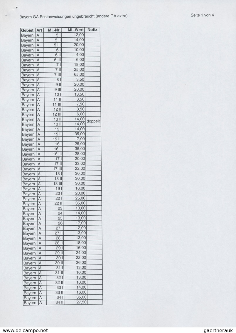 31222 Bayern - Ganzsachen: 1869/1920, große Sammlung von insgesamt 608 nur versch. Ganzsachen mit Postkart