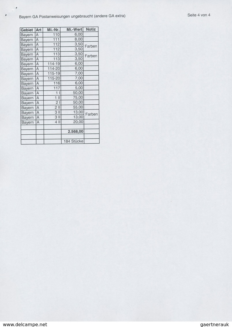 31222 Bayern - Ganzsachen: 1869/1920, große Sammlung von insgesamt 608 nur versch. Ganzsachen mit Postkart