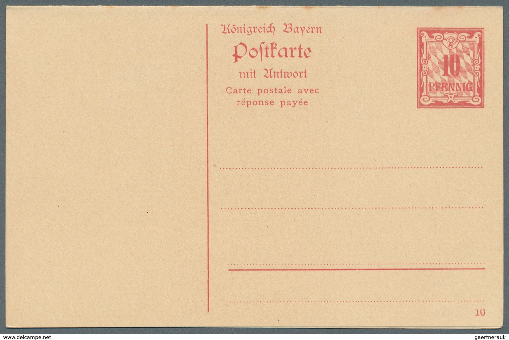 31222 Bayern - Ganzsachen: 1869/1920, große Sammlung von insgesamt 608 nur versch. Ganzsachen mit Postkart