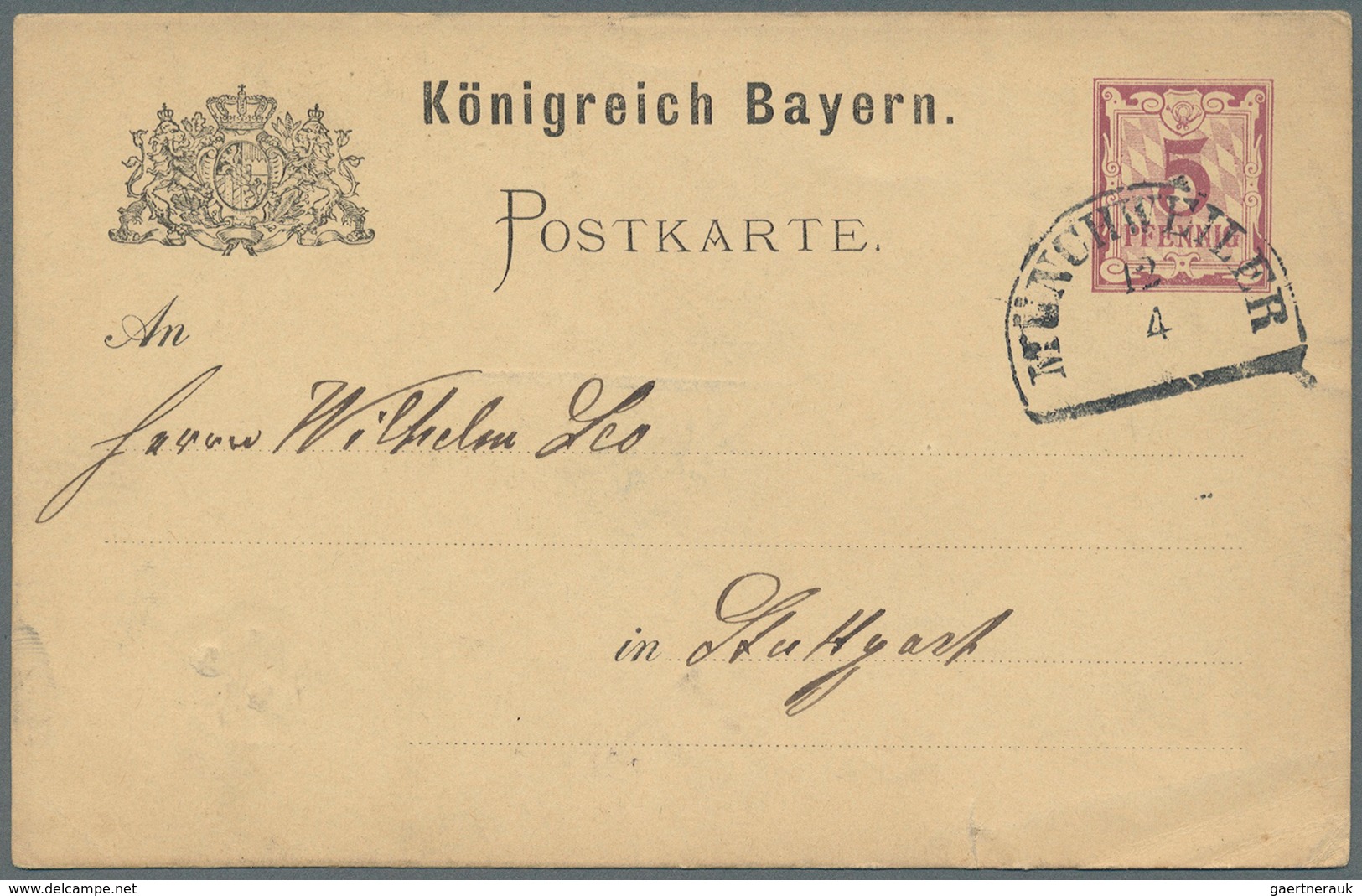 31225 Bayern - Ganzsachen: 1872/1920, Reichhaltige Sammlung Von Gebrauchten Postkarten, Postanweisungen, P - Sonstige & Ohne Zuordnung