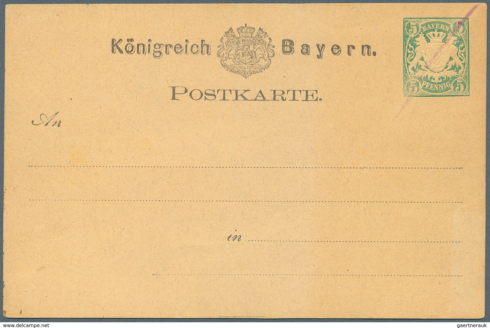 31227 Bayern - Ganzsachen: 1873/1919. Sammlung Von 88 Besseren, Ungebrauchten POSTKARTEN Ab Der 1. Nummer. - Sonstige & Ohne Zuordnung