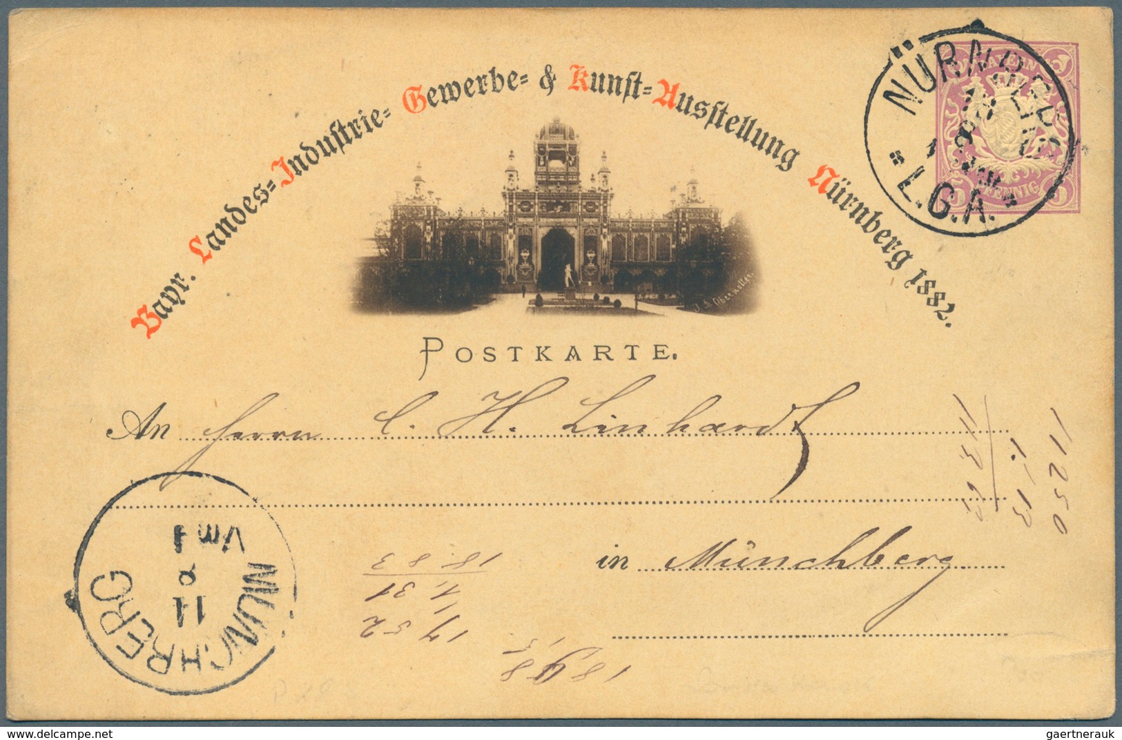 31229 Bayern - Ganzsachen: 1873/1903. Nette Sammlung Von 35 Gebrauchten Postkarten. Dabei Sind Viele Gute - Autres & Non Classés