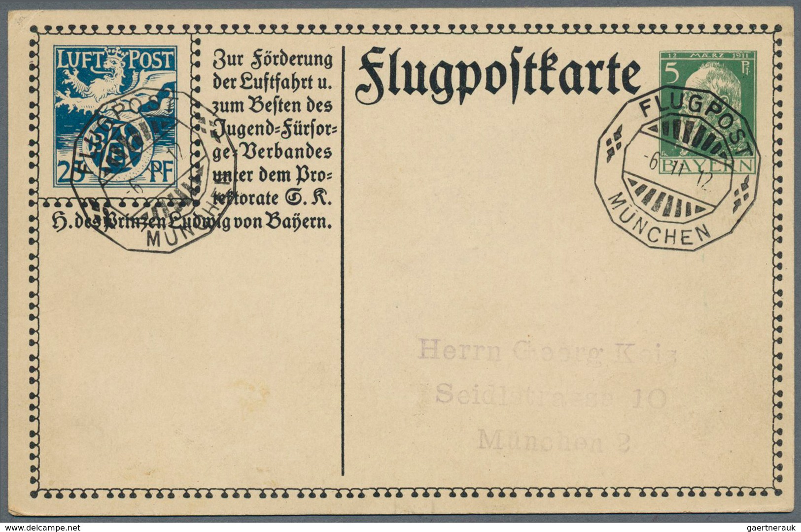 31231 Bayern - Ganzsachen: 1874/1920, Interessante Slg. Mit Ca.180 Verschiedenen, Meist Ungebrauchten Ganz - Sonstige & Ohne Zuordnung