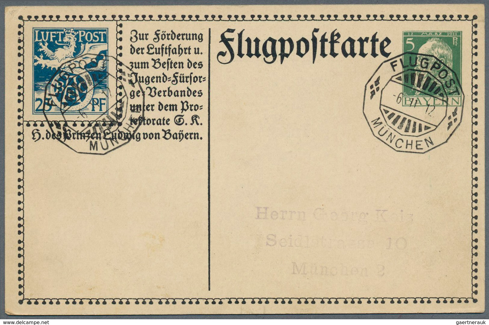 31231 Bayern - Ganzsachen: 1874/1920, Interessante Slg. Mit Ca.180 Verschiedenen, Meist Ungebrauchten Ganz - Andere & Zonder Classificatie