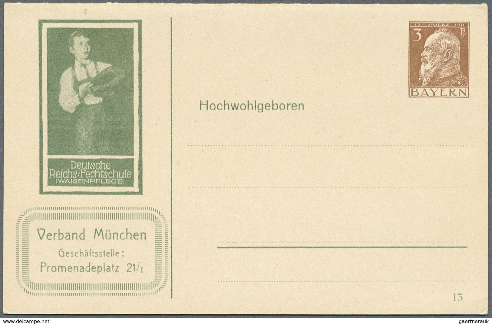 31232 Bayern - Ganzsachen: 1874/1920, Sauberer Posten Von über 90 Ungebrauchten Ganzsachen In Frischer Erh - Andere & Zonder Classificatie