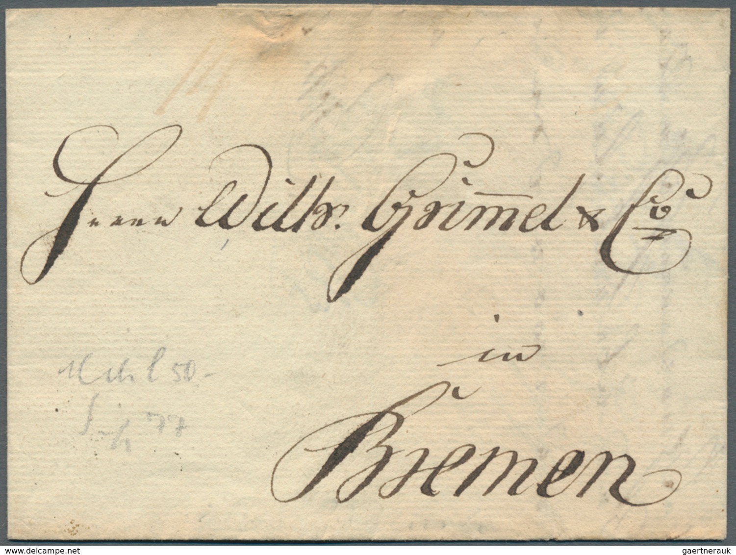 31250 Bremen - Vorphilatelie: 1767/1875, umfangreiche Stempel-Sammlung der verschiedenen Postanstalten in