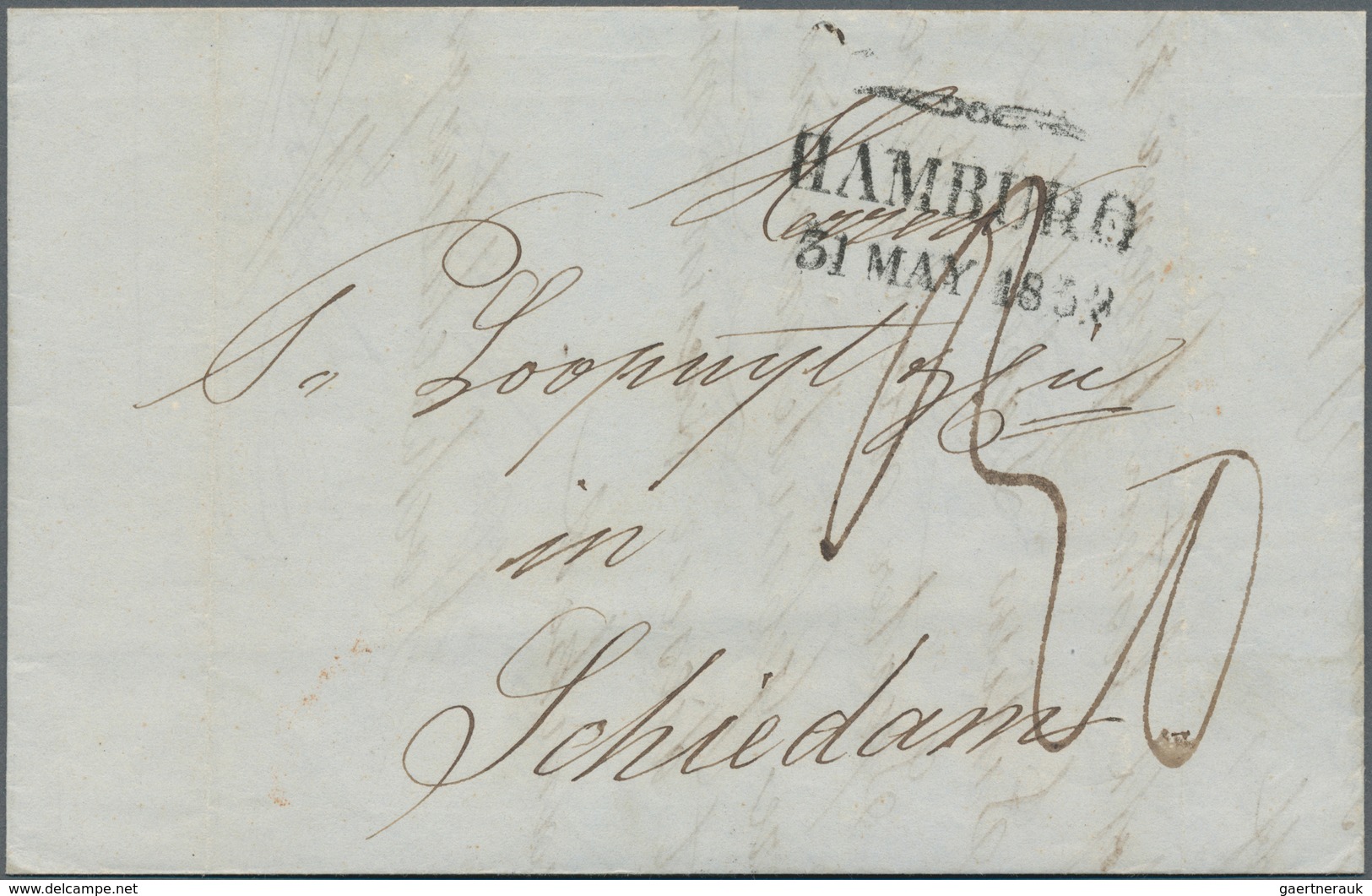 31257 Hamburg - Vorphilatelie: 1830/1870: Mehr Als 90 Briefe Von Und Nach Hamburg. Schöne Stempel. - Vorphilatelie