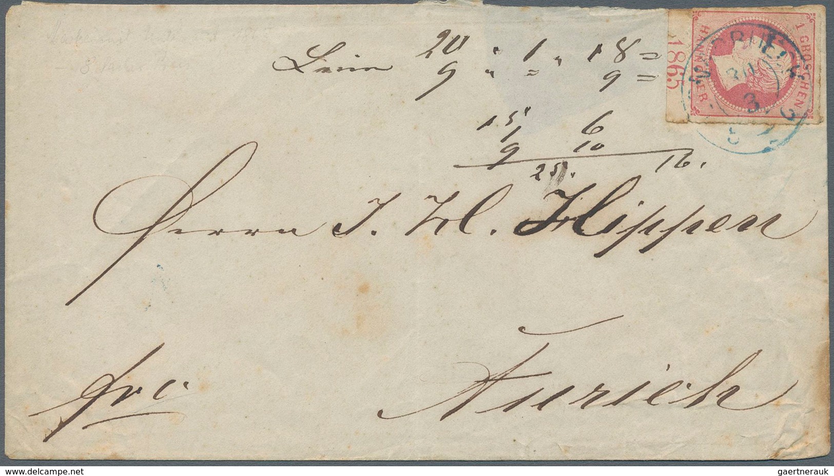 31262 Hannover - Marken Und Briefe: 1850/1864, In Den Hauptnummern Komplette, Meist Gestempelte Sammlung A - Hannover