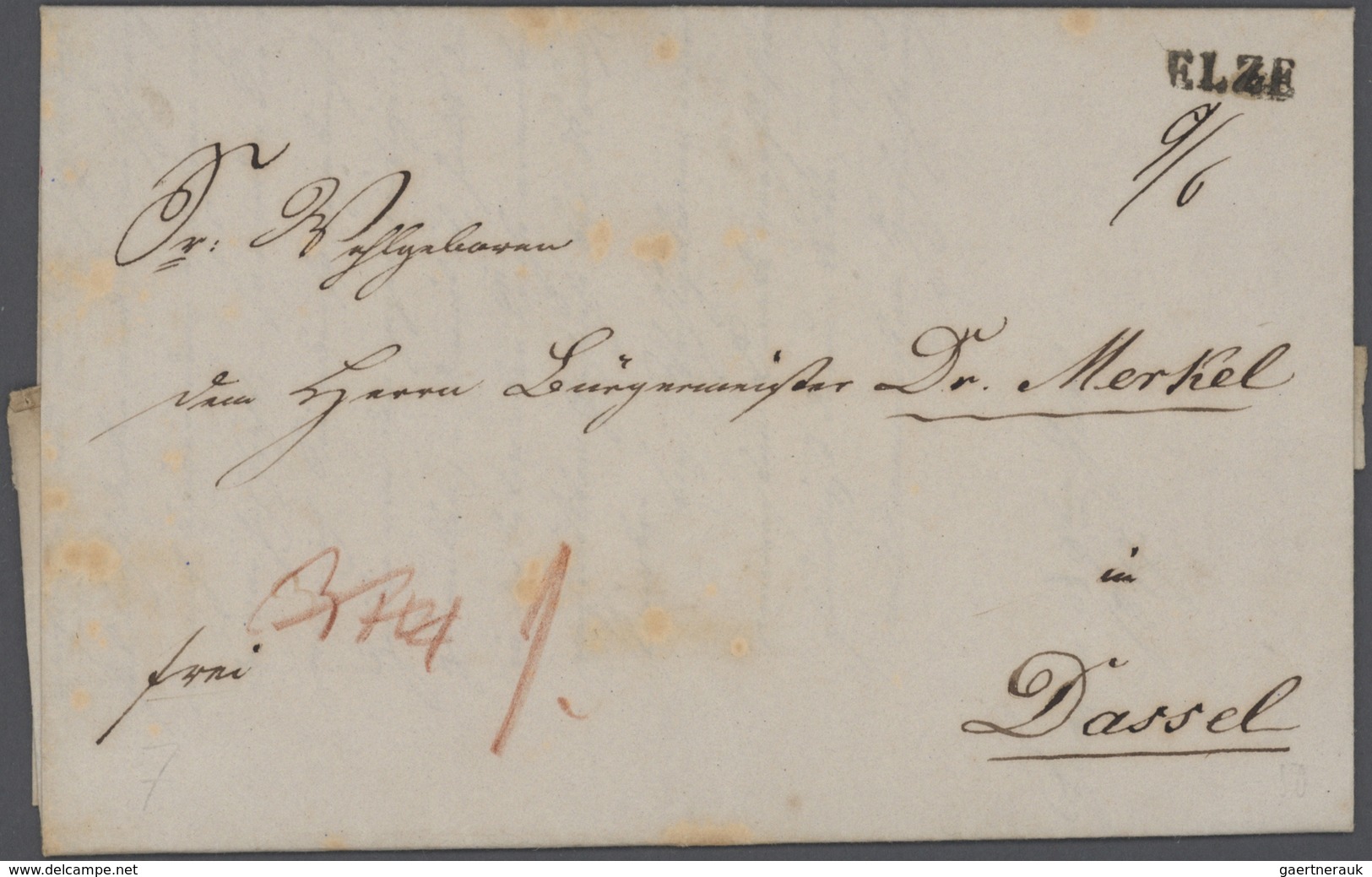 31268 Hannover - Stempel: 1714/1860 (ca):  Bestand Mit 316 Belegen, Orte D - L, Dabei Auch Bessere Orte, F - Hanover