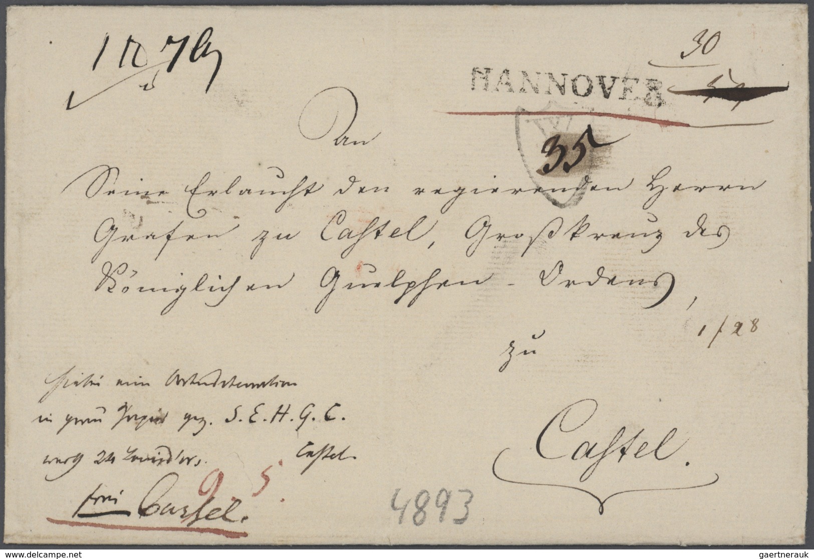 31268 Hannover - Stempel: 1714/1860 (ca):  Bestand Mit 316 Belegen, Orte D - L, Dabei Auch Bessere Orte, F - Hanover