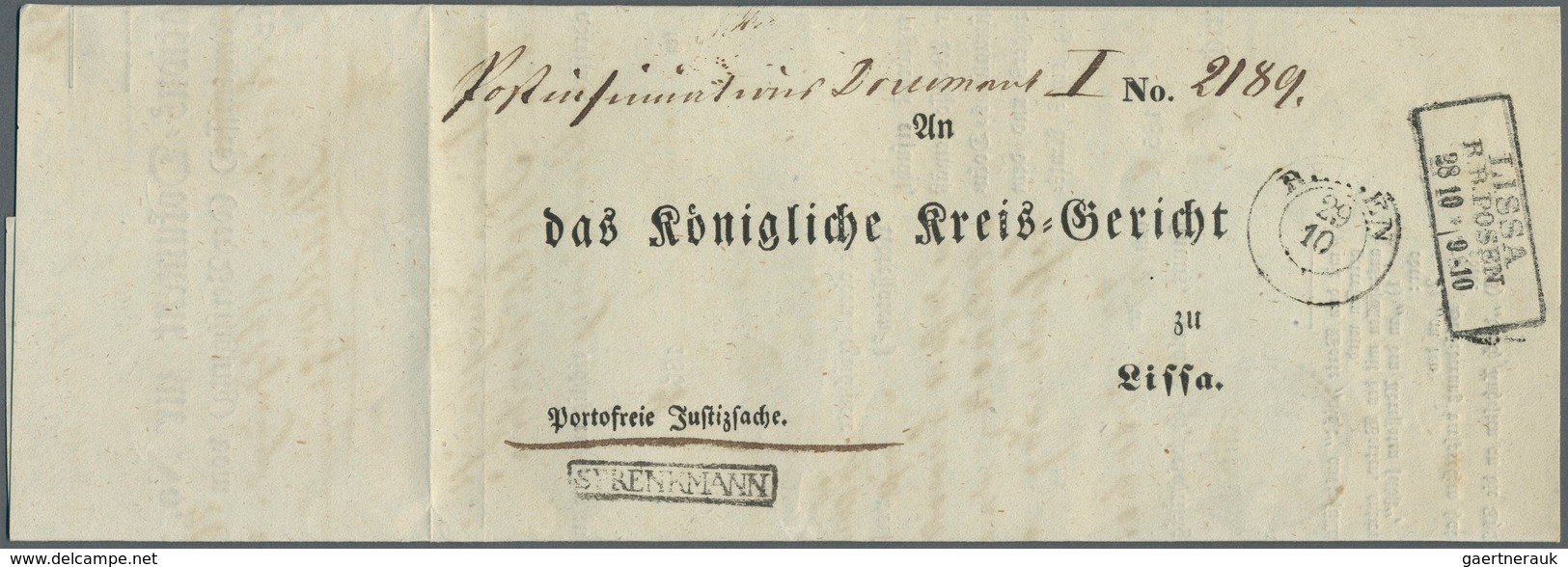 31289 Preußen - Vorphilatelie: 1840/1880 (ca.), Bestand In 2 Schachteln Mit Ca. 940 Vorphila- Und Dienstbr - Vorphilatelie