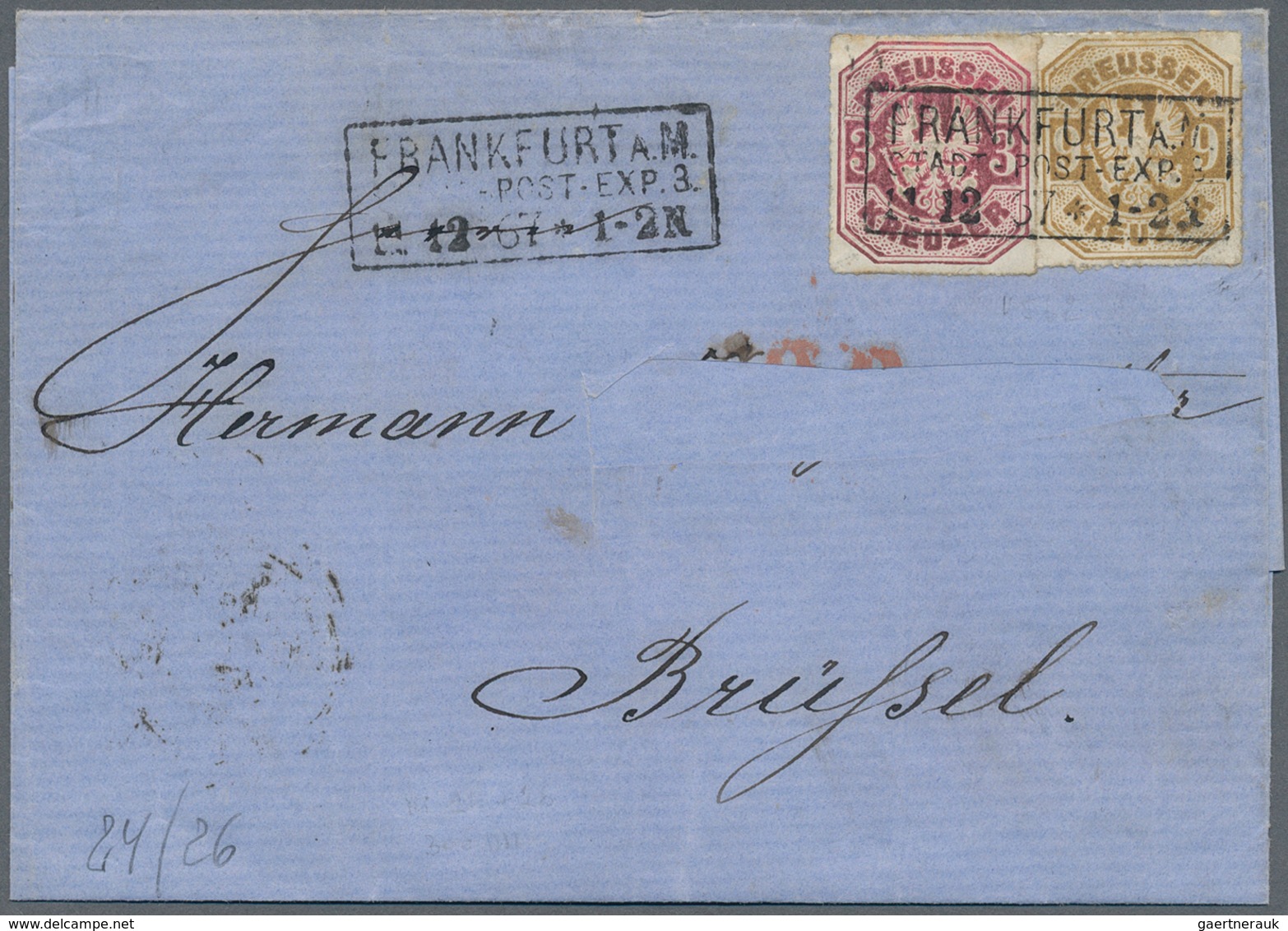 31292 Preußen - Marken Und Briefe: 1850/1870 (ca.), Attraktiver Und Vielseitiger Posten Mit Rund 130 Beleg - Other & Unclassified