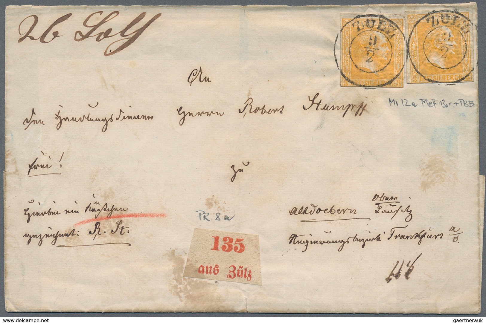 31292 Preußen - Marken Und Briefe: 1850/1870 (ca.), Attraktiver Und Vielseitiger Posten Mit Rund 130 Beleg - Sonstige & Ohne Zuordnung