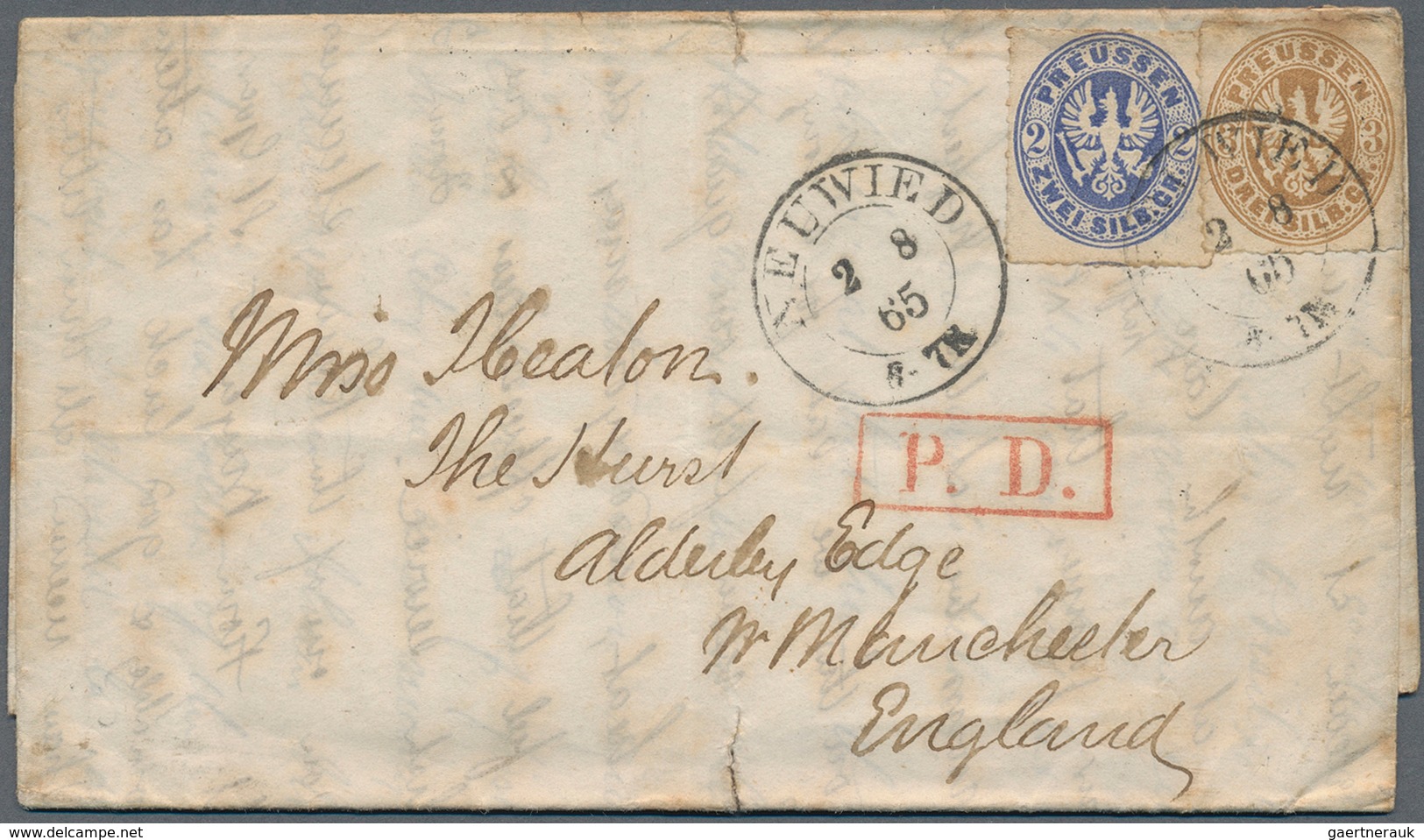 31292 Preußen - Marken und Briefe: 1850/1870 (ca.), attraktiver und vielseitiger Posten mit rund 130 Beleg