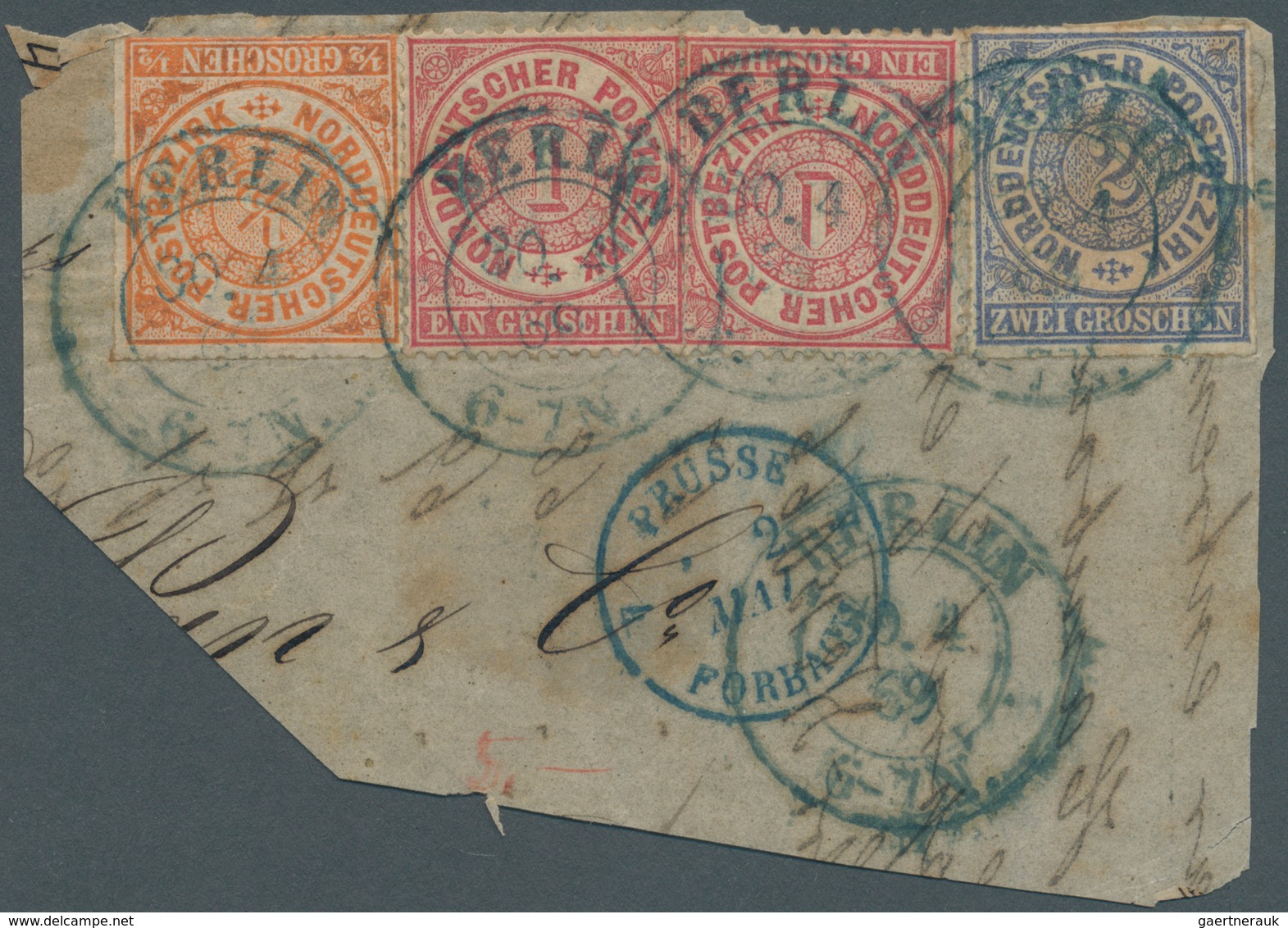 31293 Preußen - Marken Und Briefe: 1850/1870, Preußen Und NDP, Steckkartenlot In Unterschiedlicher Erhaltu - Sonstige & Ohne Zuordnung
