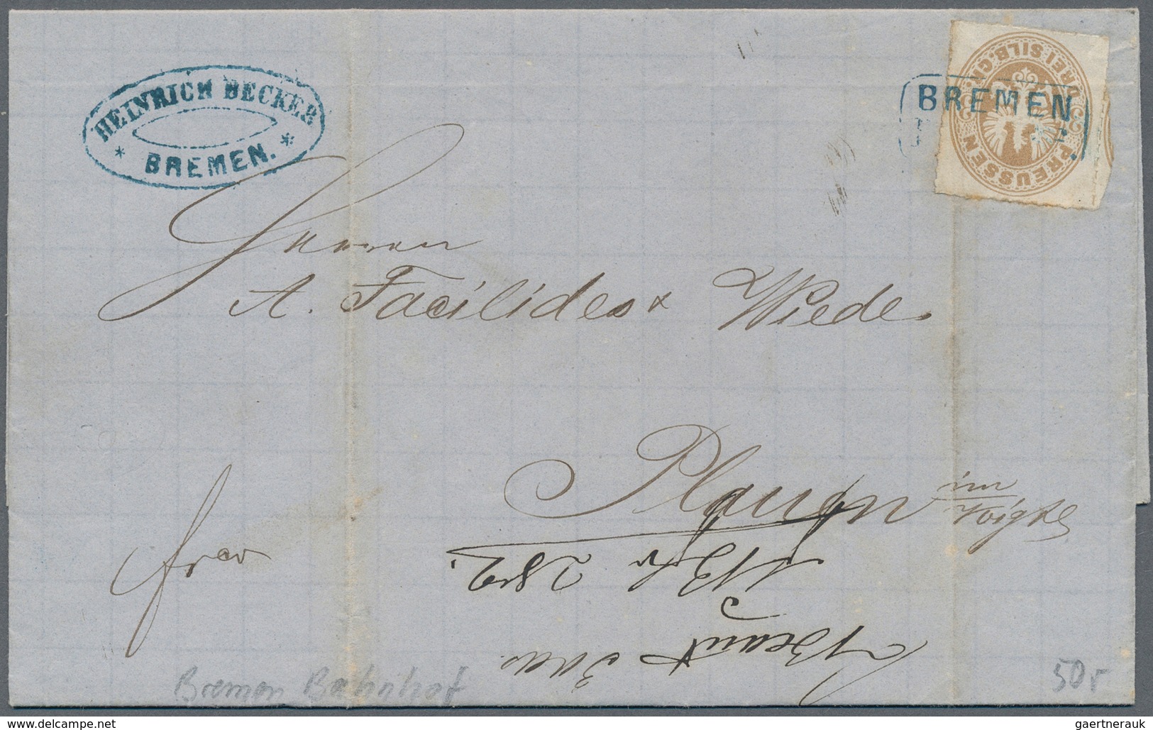 31294 Preußen - Marken Und Briefe: 1850/1868 (ca.), Konvolut Mit Ca. 80 Belegen, Dabei Mischfrankaturen, G - Sonstige & Ohne Zuordnung