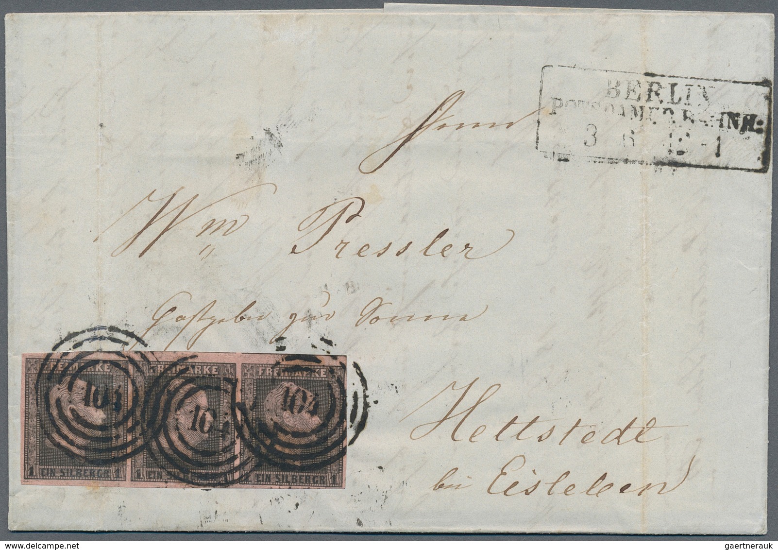 31294 Preußen - Marken Und Briefe: 1850/1868 (ca.), Konvolut Mit Ca. 80 Belegen, Dabei Mischfrankaturen, G - Sonstige & Ohne Zuordnung