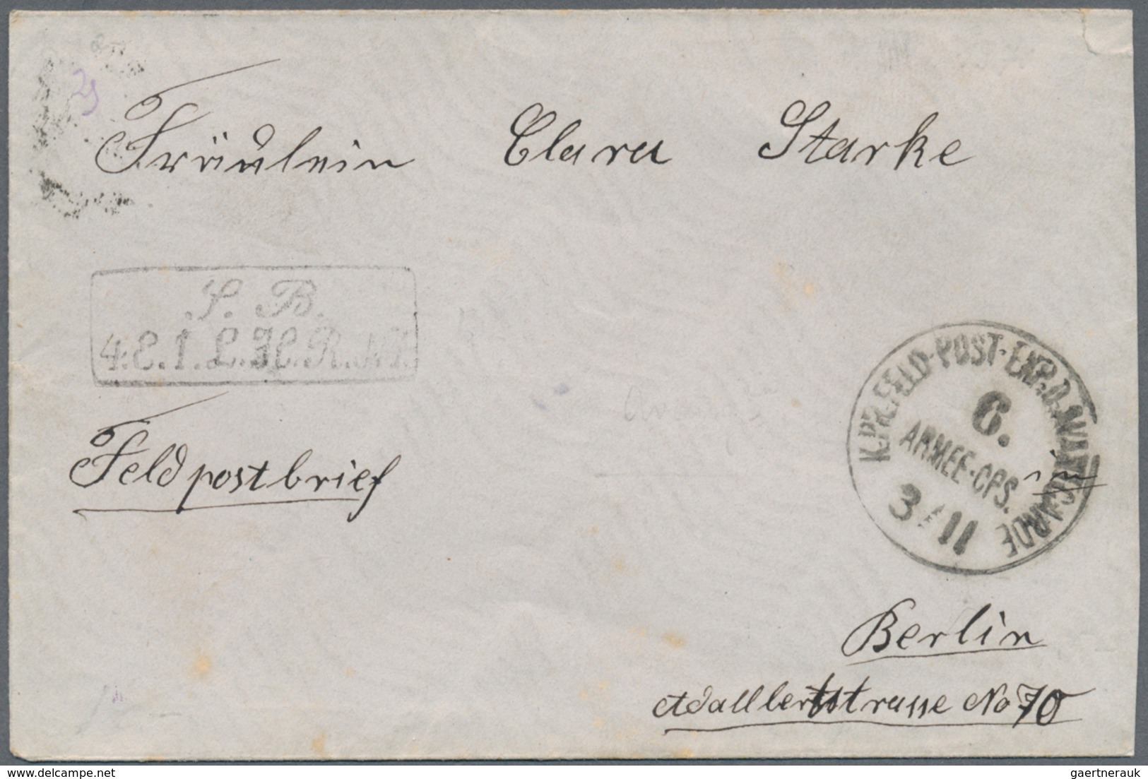 31302 Preußen - Feldpost: 1870/1871 (ca.), DEUTSCH-FRANZ. KRIEG, Herausragende Sammlung Von Ca. 155 Belege - Sonstige & Ohne Zuordnung