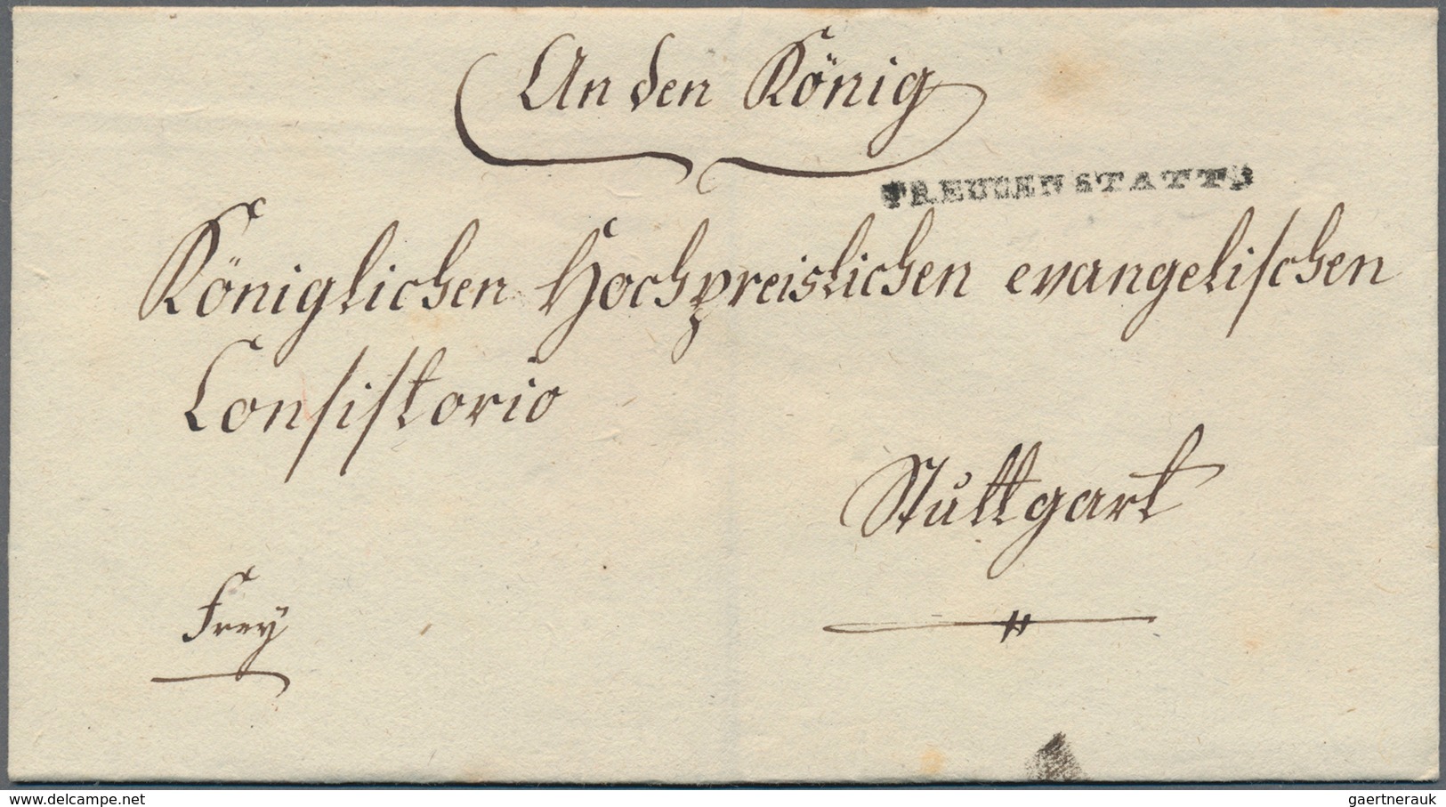 31329 Württemberg - Vorphilatelie: 1800/1870 (ca.), Interessante Sammlung Von über 70 Belegen Mit U.a. Vie - [Voorlopers