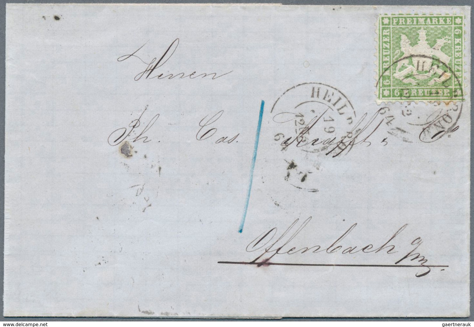 31330 Württemberg - Marken und Briefe: 1784/1920 (ca.), Schöner Posten von ca. 30 ehemaligen Auktions-Einz