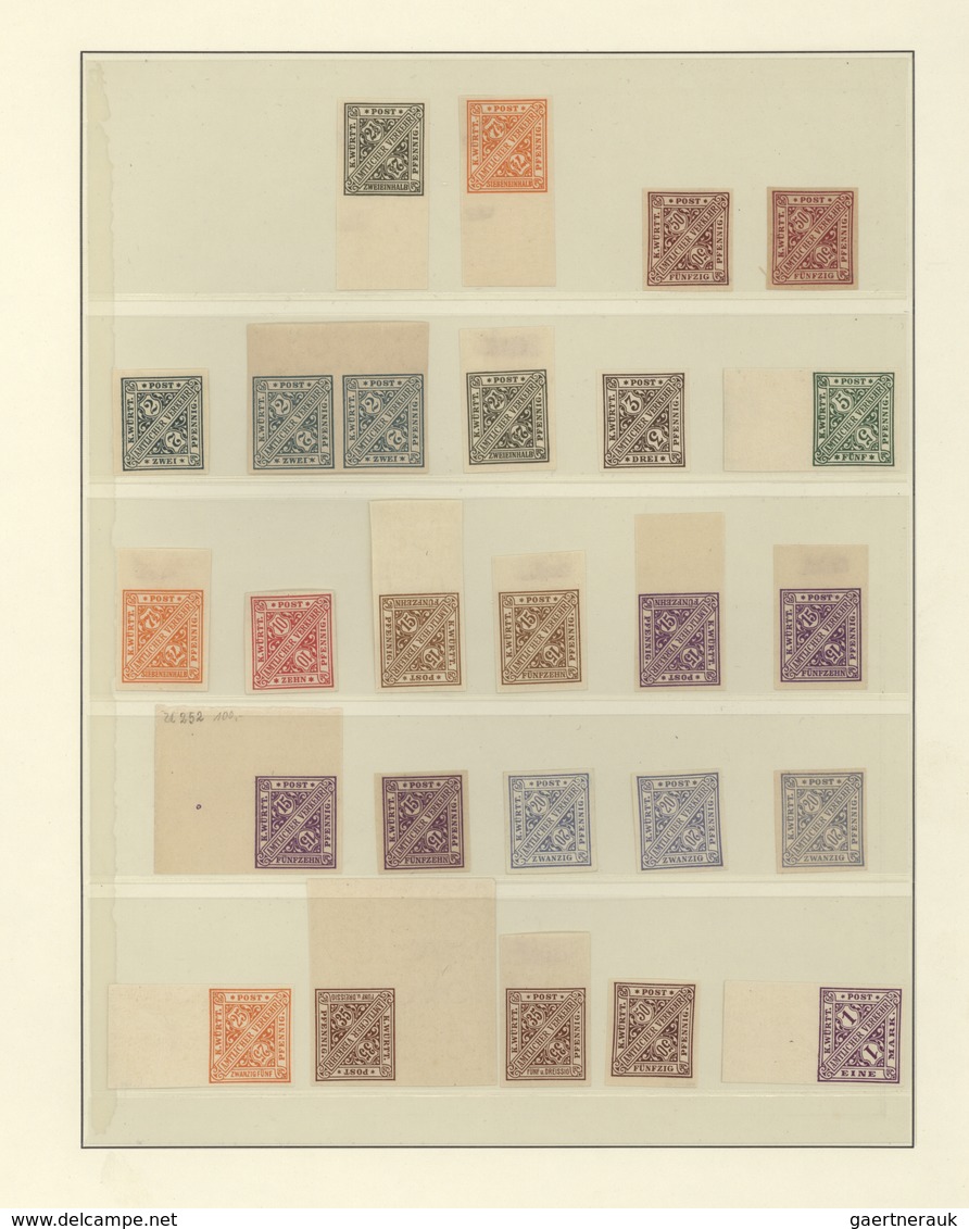 31349 Württemberg - Marken Und Briefe: 1857/1920, Gut Ausgebaute Ungebrauchte Bzw. Postfrische Sammlung, D - Sonstige & Ohne Zuordnung
