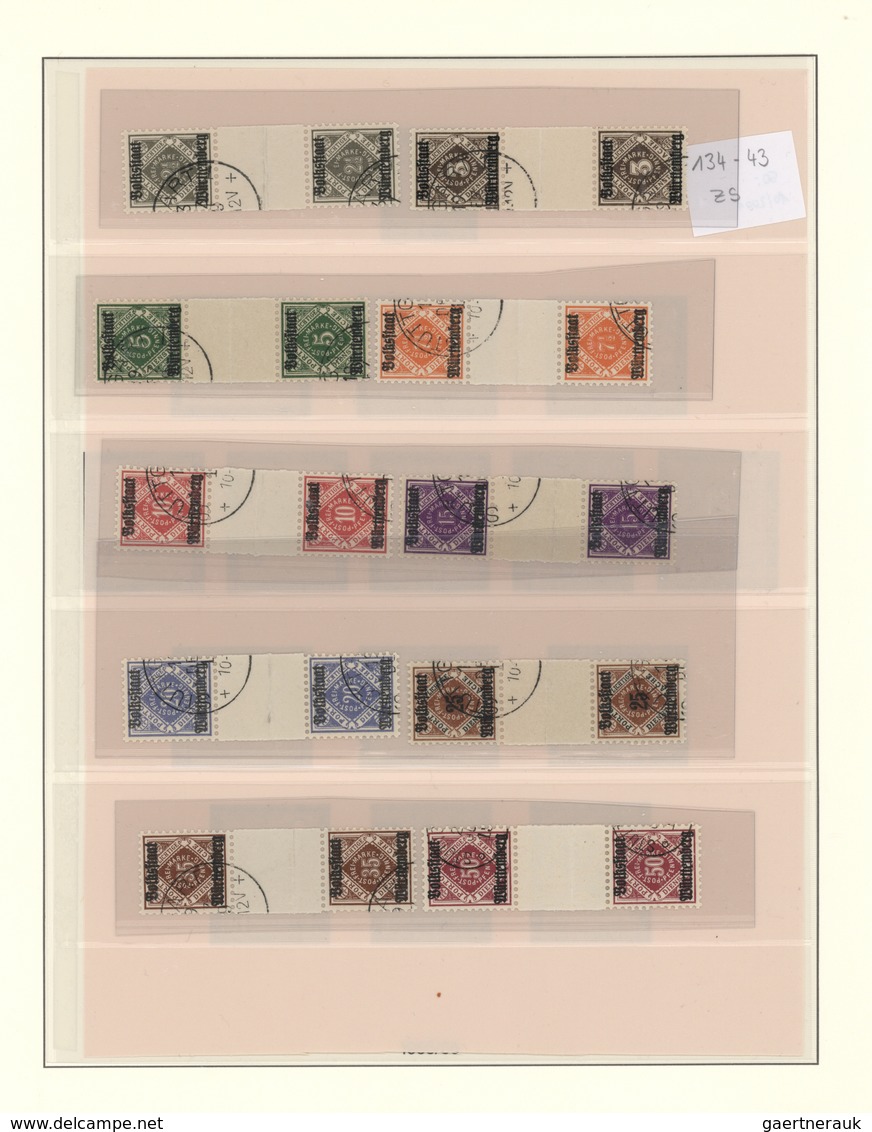 31356 Württemberg - Marken Und Briefe: 1875/1920 Spezial-Sammlung ZWISCHENSTEGE Postfrisch, Ungebraucht Un - Andere & Zonder Classificatie