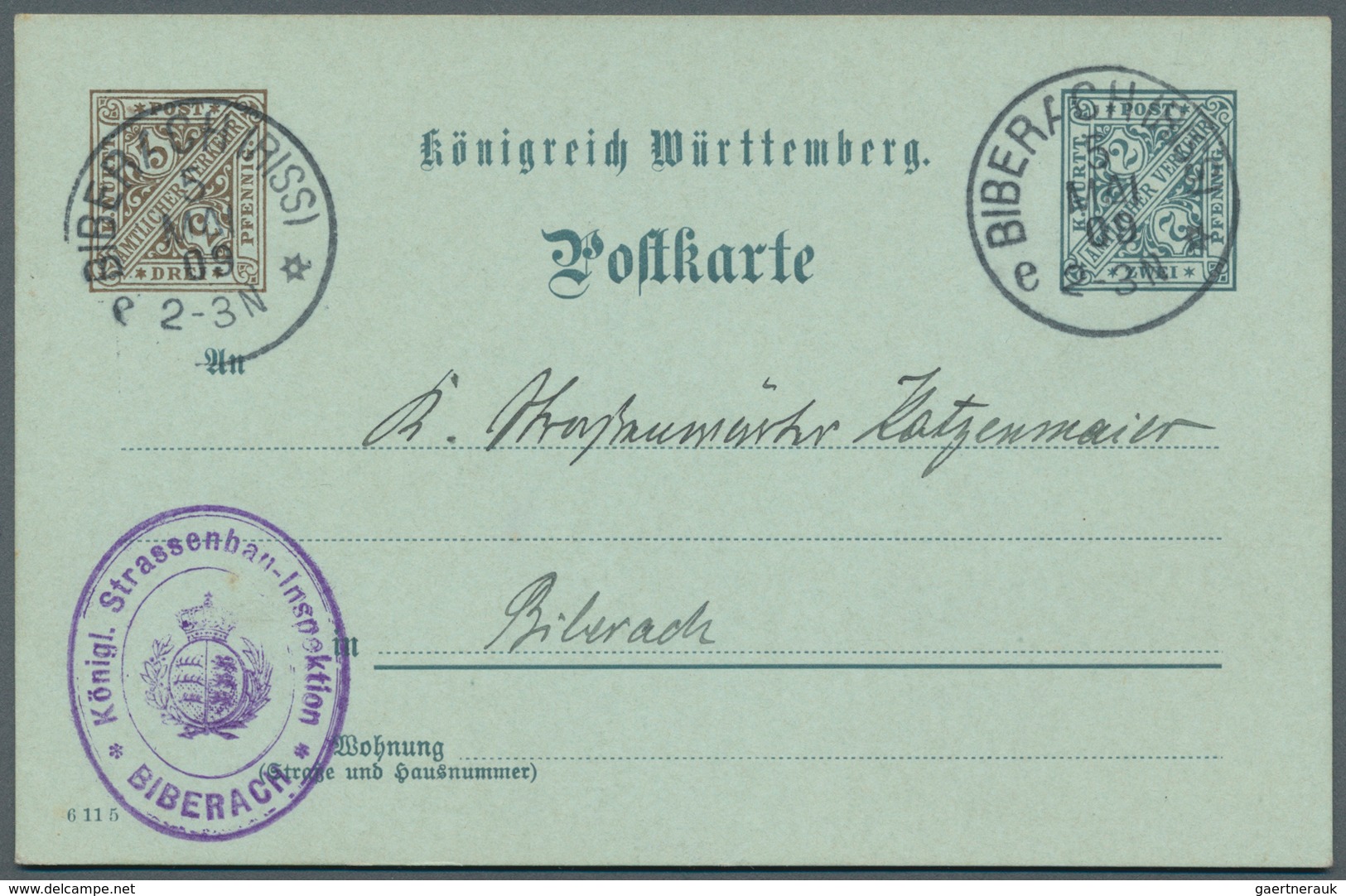 31364 Württemberg - Ganzsachen: 1862/1920, sehr umfangreiche Sammlung ab U 1 bis DPB 67, insgesamt 807 nur