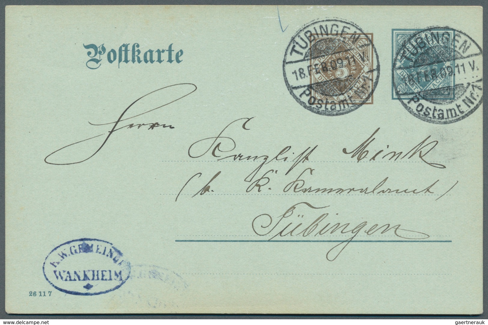 31364 Württemberg - Ganzsachen: 1862/1920, sehr umfangreiche Sammlung ab U 1 bis DPB 67, insgesamt 807 nur