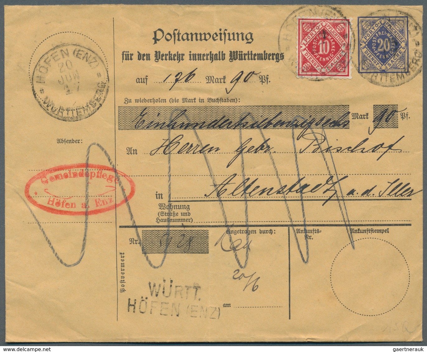 31364 Württemberg - Ganzsachen: 1862/1920, sehr umfangreiche Sammlung ab U 1 bis DPB 67, insgesamt 807 nur