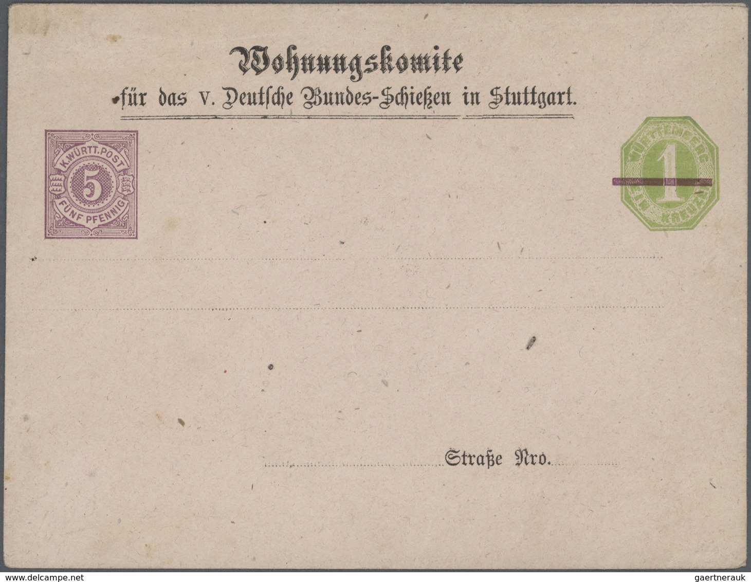 31365 Württemberg - Ganzsachen: 1862/1899, Meist Ungebrauchte Sammlung Mit Vielen Verschiedenen Umschlägen - Andere & Zonder Classificatie